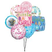 5 x New Baby Balloon Bouquet