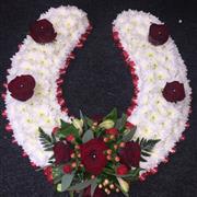 Horseshoe Funeral Flowers