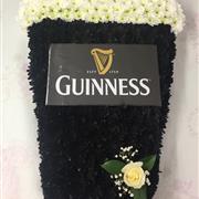 Pint of Guinness Funeral Flowers